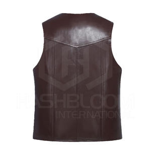 เสื้อกั๊กหนัง PU สำหรับผู้ชายเสื้อแจ๊กเก็ตระบายอากาศได้ดีแบบลำลองทันสมัยสำหรับฤดูหนาว - Product Image 2