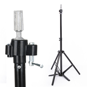 Vente en gros sur <span class=keywords><strong>Amazon</strong></span>, support de <span class=keywords><strong>perruque</strong></span> en toile de couleur noire, trépied de tête de Mannequin pour la fabrication de perruques - Product Image 1