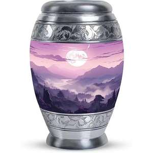 Urna de cremación de Metal de diseño clásico más vendida, suministros funerarios para adultos de la mejor calidad, precio mayorista único para cenizas humanas - Product Image 1