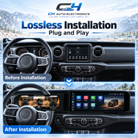 Pour Jeep Wrangler JL Gladiator JT 2018 Autoradio à double écran -23 Stéréo GPS Navi