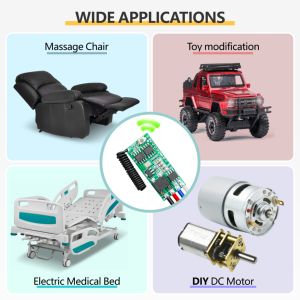 RF 433MHz DC 6V 12V 18V 24V Motor Remote <strong>Control</strong> <strong>Switch</strong> <strong>Mini</strong> Module 500m Transmitter for Motor Forwards Reverse Stop DIY - Product Image 3