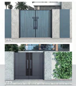 Sang trọng hiện đại tự động hàng rào Bảng điều chỉnh cổng với đôi an ninh chính cho vườn biệt thự căn hộ đường lái xe-Nhôm xây dựng - Product Image 2