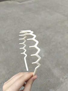 Bandeaux à cheveux en <span class=keywords><strong>zigzag</strong></span> tendance avec peigne à dents, cerceaux à cheveux en plastique, accessoires pour cheveux pour filles et femmes, bandeau à dents antidérapant - Product Image 6