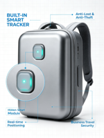 Localisateur GPS antivol, traceur intelligent anti-perte, sac à dos rigide imperméable pour ordinateur portable professionnel, logo personnalisé, vente en gros