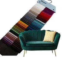 % 100% Polyester çin mobilya ev tekstili hollanda artı kadife kanepe kumaşı katı renk döşemelik ev deco kumaş kadife
