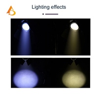 AICPOSE Nouveau produit, projecteur Fresnel LED 300W avec zoom électrique, RGBW 4 en 1, éclairage de scène Fresnel