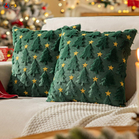 Housse de coussin tissée pour canapé et hôtel, style américain, décoration de Noël