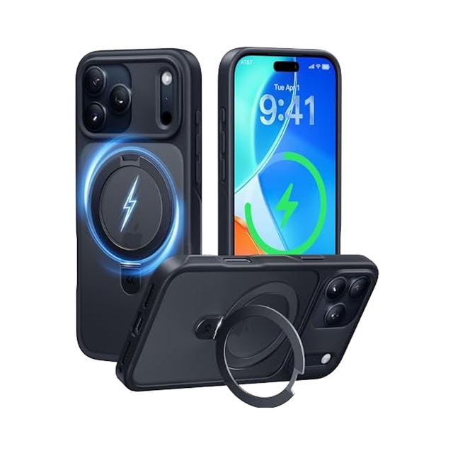 Instant Black for iPhone 17 Pro Case Military Drop Protection for  Magnet Shockproof Translucent Matte Slim Phone Cover