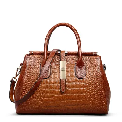 Sacs à main de luxe pour femmes, sacs de styliste célèbre marque, motif Crocodile, sac à bandoulière en cuir véritable, sacs à épaule fashion
