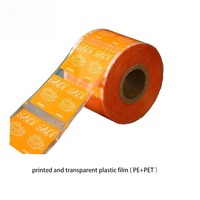 Film en rouleau pour emballage alimentaire de café et sauce tomate, avec logo personnalisé imprimé, pelliculage transparent, en aluminium, PET, PE, BOPP, pour machine