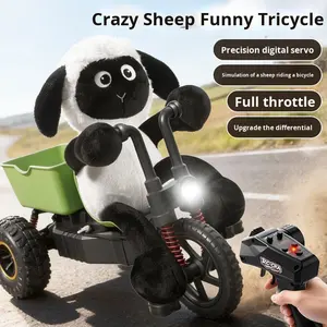 Nouveau produit transfrontalier, voiture de cascade électrique à <span class=keywords><strong>trois</strong></span> roues RC Little Sheep, voiture de dérive intérieure à grande vitesse, cheval noir, jouet pour garçons, cadeau - Product Image 4