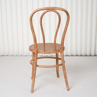 Chaises de salle à manger empilables en résine PP style Bentwood pour hôtel, design durable pour usage commercial intérieur/extérieur, fêtes, hôtels, mariages