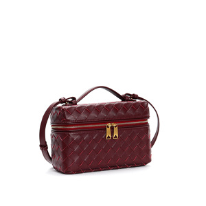 Sacs à main de luxe en cuir véritable tressé pour femmes, sac bandoulière décontracté et tendance pour femme - Product Image 2