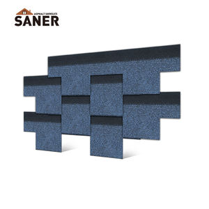 Bardeaux de toiture architecturaux gothiques modernes Tuiles de bitume bleu océan Matériaux de construction renforcés imperméables Hôtel d'extérieur - Product Image 2