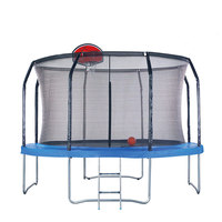 Trampolín Profesional de 16 pies para Fitness, Uso en Exteriores, Estructura Resistente para Niños, Trampolín de 14 pies para Gimnasio, Directo de Fábrica