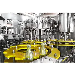 맥주 소다 청량 음료 유리병 충전 캡핑 기계 액체 병풍 생산 라인