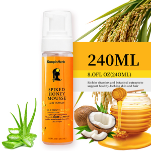 Mousse Coiffante au Miel Naturel Fixation Forte Légère 4-en-1 pour Cheveux Bouclés Anti-Frisottis et Brillance - Product Image 4