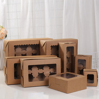 Boîte d'emballage alimentaire en papier couché mat de qualité alimentaire, recyclable, avec fermeture magnétique, pour gâteaux et biscuits, de 1 à 12 emplacements