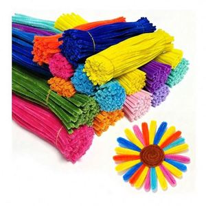 Kit de Bricolage DIY pour Artisanat avec Fils de Chenille Colorés de 8 mm et 30 cm de Longueur, Nettoyants de Tuyaux Pelucheux pour Activités Éducatives et Décorations Artistiques de Haute Qualité - Product Image 5