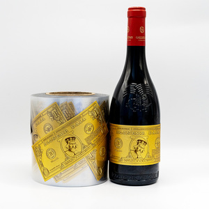 Nhà cung cấp tùy chỉnh vàng sáng dập nổi nhôm rượu chai rượu vang nhãn kim loại nhãn lớn cho chai rượu vang Sticker - Product Image 6