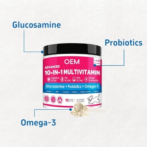 Sıcak Köpekler İçin 10'u 1 Arada Multivitamin ve Probiyotik Tozu Sindirim, Kalça ve Eklem Sağlığı İçin - Kavanoz Ambalajlı OEM Üreticileri - Product Image 4