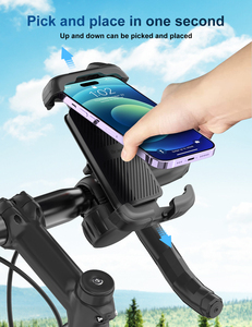 Support <span class=keywords><strong>de</strong></span> téléphone pour <span class=keywords><strong>vélo</strong></span> Lsen nouvelle génération avec base à molette améliorée, adapté aux VTT et vélos <span class=keywords><strong>de</strong></span> route - Product Image 3