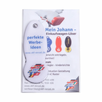 Jeton de chariot de supermarché en métal imprimé sur mesure