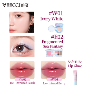 VEECCI Grid Double <b>Mirror</b> Series Gift <b>Box</b> <b>Makeup</b> Set Not Easy to Fade High Beauty Value Gift for Friends - Product Image 6