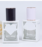 Frosted Krim Foundation Cair Kaca 30ML, Losion Tabir Surya, Makeup, Parfum, Botol Semprot Persegi untuk Produk Perawatan Kulit