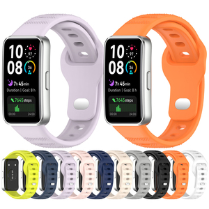 Prix usine 2025 Bracelet en caoutchouc souple pour <span class=keywords><strong>Huawei</strong></span> <span class=keywords><strong>Band</strong></span> 10 9 8 Bracelet de montre Bracelet de montre Sport en silicone Bracelet de montre - Product Image 1