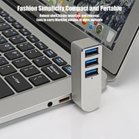 Mini Hub USB 3.0 Portátil 3 en 1, Divisor USB, Carga USB, Transferencia de Datos de Alta Velocidad, Adaptador para Laptop, HUB para Computadora