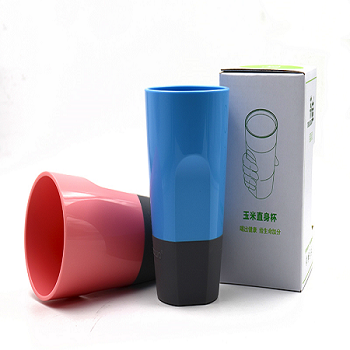 Amazon Изысканная Экологически чистая биоразлагаемая чашка для воды из пла кукурузного крахмала Вакуумная чашка для здорового пищевого класса завод OEM