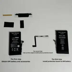 Kara Manda nouvelle batterie de téléphone KM pour remplacement de batterie iPhone 100% santé résoudre la réparation de Popup pour batterie iPhone 14 Pro