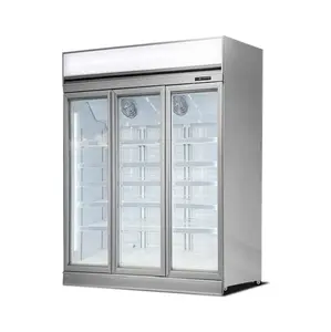 Convenience Store Glass Door Fridge Commercial Refrigerator Cabinet Cold Drink Beverage Beer Cooler Upright Chiller