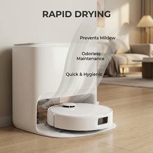 Robot de Limpieza con Navegación LDS SLAM, Succión de 8000 Pa, 3 en 1, Barredora, Mopa Húmeda y Seca, Aspiradora de Limpieza Automática - Product Image 4