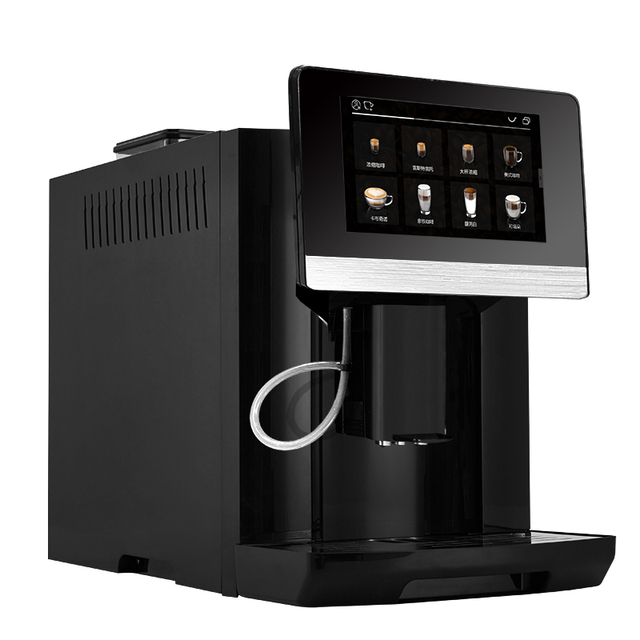 Professional Espresso Machine COLET S9 Automatic Bean to Cup Coffee Maker 19Bar Pressure 7 Inch HD Touch Screen 20 Drink Options
