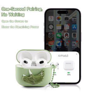 Étui en Silicone pour écouteurs Apple <span class=keywords><strong>AirPods</strong></span> Pro 2 3, Design <span class=keywords><strong>dinosaure</strong></span> 3D personnalisé Unique - Product Image 3