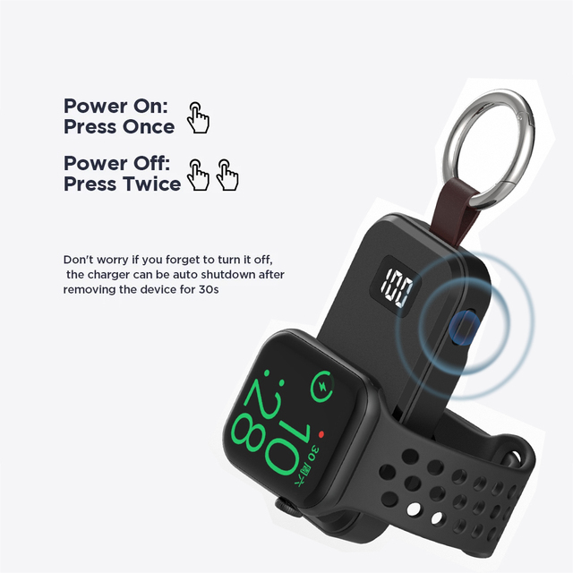 Travel Portable Powerbank Power Bank for apple Watch Power Bank Battery Pack Magnetic Wireless Charger for Iwatch Usbc Type c