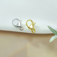 18K Plaqué Or 10MM Homard Fermoirs Crochets Connecteurs pour la Fabrication de Bijoux Collier Bracelets Boucle Bijoux Chaîne Fin Accessoires
