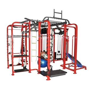 Leekon健身器材Mutli功能站同步360健身机商用10站健身器材