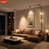 Vente flash : Système d'éclairage flexible en aluminium ultra-fin tressé, 3000-6000 K, bande lumineuse LED décorative pour salon