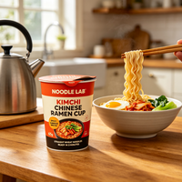 Factory Direct 200g Korean Kimchi Taste Ramen Noodles Cheap Wholesale Private Label Instant Food