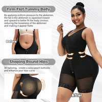 Vêtement de compression colombien ajustable à 3 crochets pour post-opératoire, remodelant, pour chirurgie, courbes et BBL, Fajas Colombianas, Stage 2