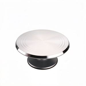 Professional Aluminum Alloy Turntable Heavy Duty Revolving Stand for Cake Decorating Non-Slip <b>Silicone</b> Base Baking <b>Tool</b> - Product Image 6