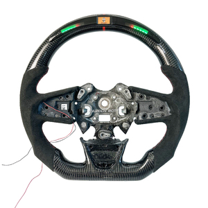 Volante Deportivo con Pantalla LED para <span class=keywords><strong>Renault</strong></span> Megane Mk4 <span class=keywords><strong>Mégane</strong></span> 4rs, Volante de Fibra de Carbono Real con ALCANTARA - Product Image 1
