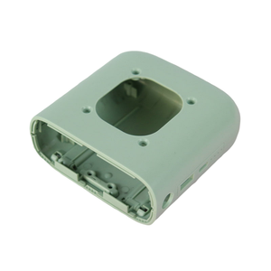 White Plastic Connector Housing with Four Holes and Central Port - Product Image 4
