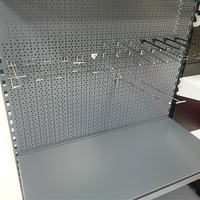 Crochets de présentation Euro durables à double bras en métal pour panneaux perforés, pour l'accrochage en magasin de quincaillerie et l'emballage sous blister
