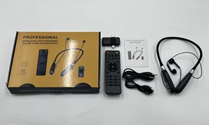 BT Headphones <strong>Wireless</strong> Recording Studio Audio Mixer Sound <strong>Card</strong> Handsfree Headband Headset Earphone Sports Gam Remote <strong>Control</strong> - Product Image 2