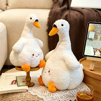 Direktverkauf ab Werk Knoblauch-Enten-Plüschtier Kreatives Weiches Weißes Enten-Kuscheltier Heim-Sofa-Deko Geburtstagsgeschenk für Kinder