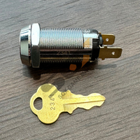 Interrupteur à clé SQX YG pour boîte à monnaie, interrupteur tubulaire SPST Off-ON pour système de clé électrique d'ascenseur et de jeu